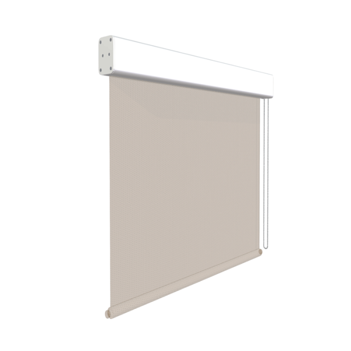 Metal Frame Solar Shade Sonoma White Linen
